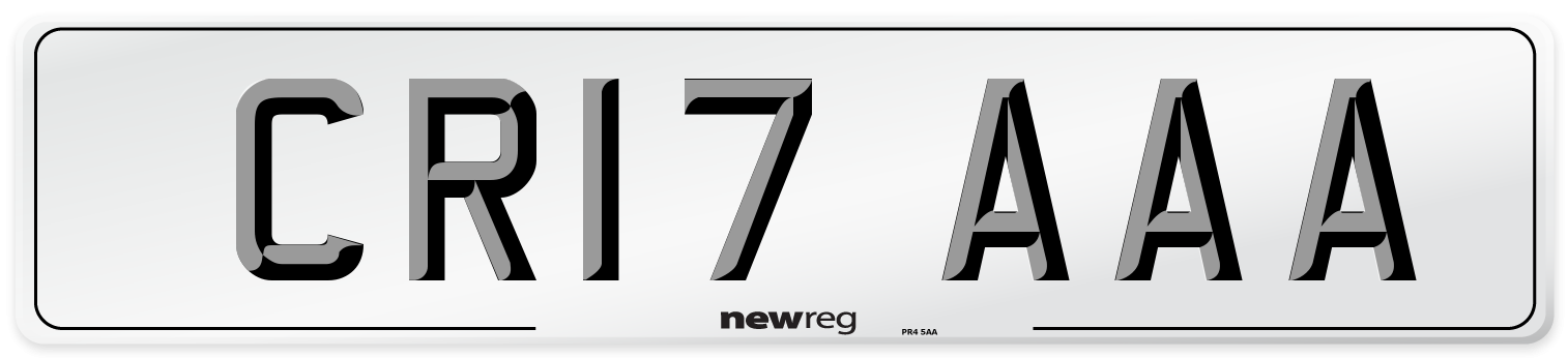 CR17 AAA Number Plate from New Reg